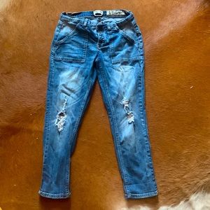 Indigo Rein crop jeans